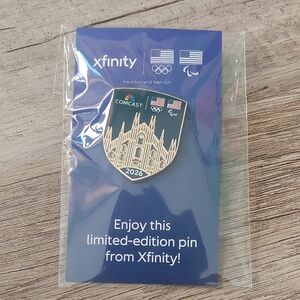 NWT Xfinity Comcast Limited Edition Winter Olympic Pin Milan Cortina Games 2026